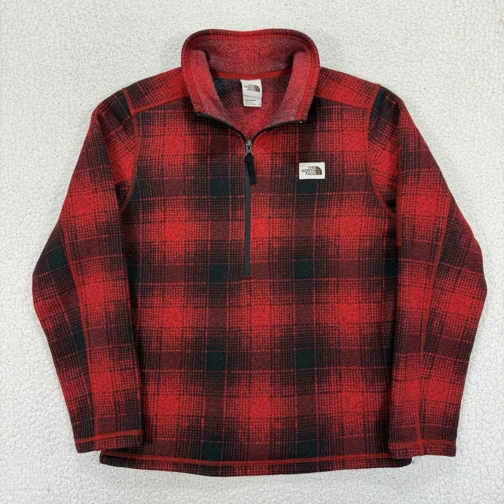 The North Face Brown Label Gordon Lyons Half Zip Men's M Plaid Gorpcore Hiking